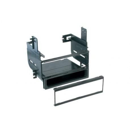 Universal Single DIN Car Stereo Dash Kit with Storage Pocket - Compatible with Aftermarket Radios | Perfect for Vehicle Audio Upgrades & Clean Installation