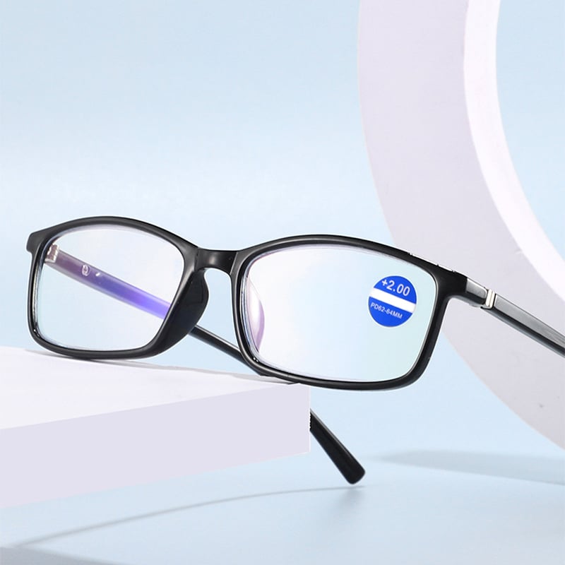 Blue Light Blocking Reading Glasses with Small Frame - Reduce Eye Strain for Computer Work, Gaming & Reading