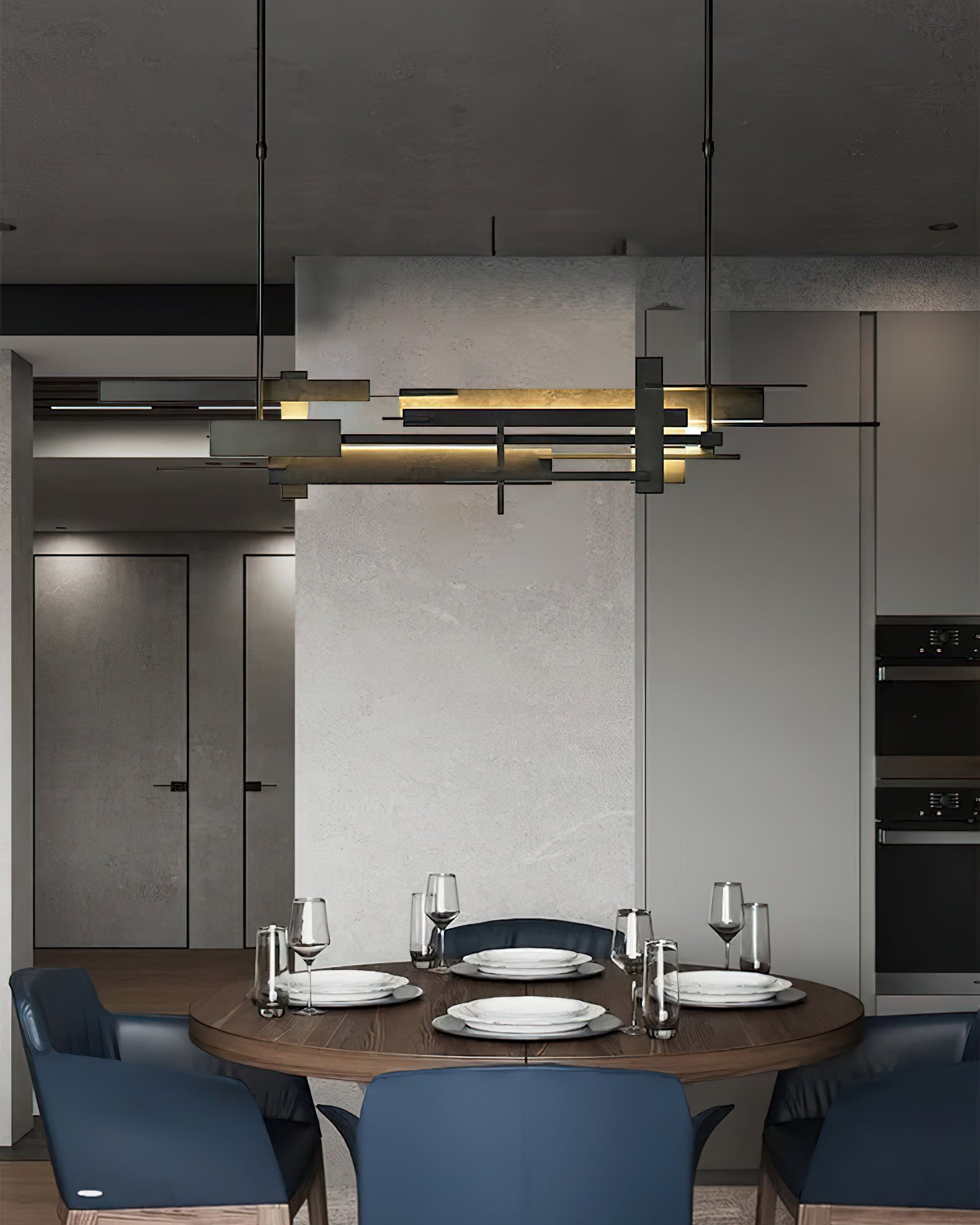 Eithne Modern Planar Pendant Light - Sleek Minimalist Ceiling Lighting Fixture for Dining Room, Kitchen Island & Bedroom Decor