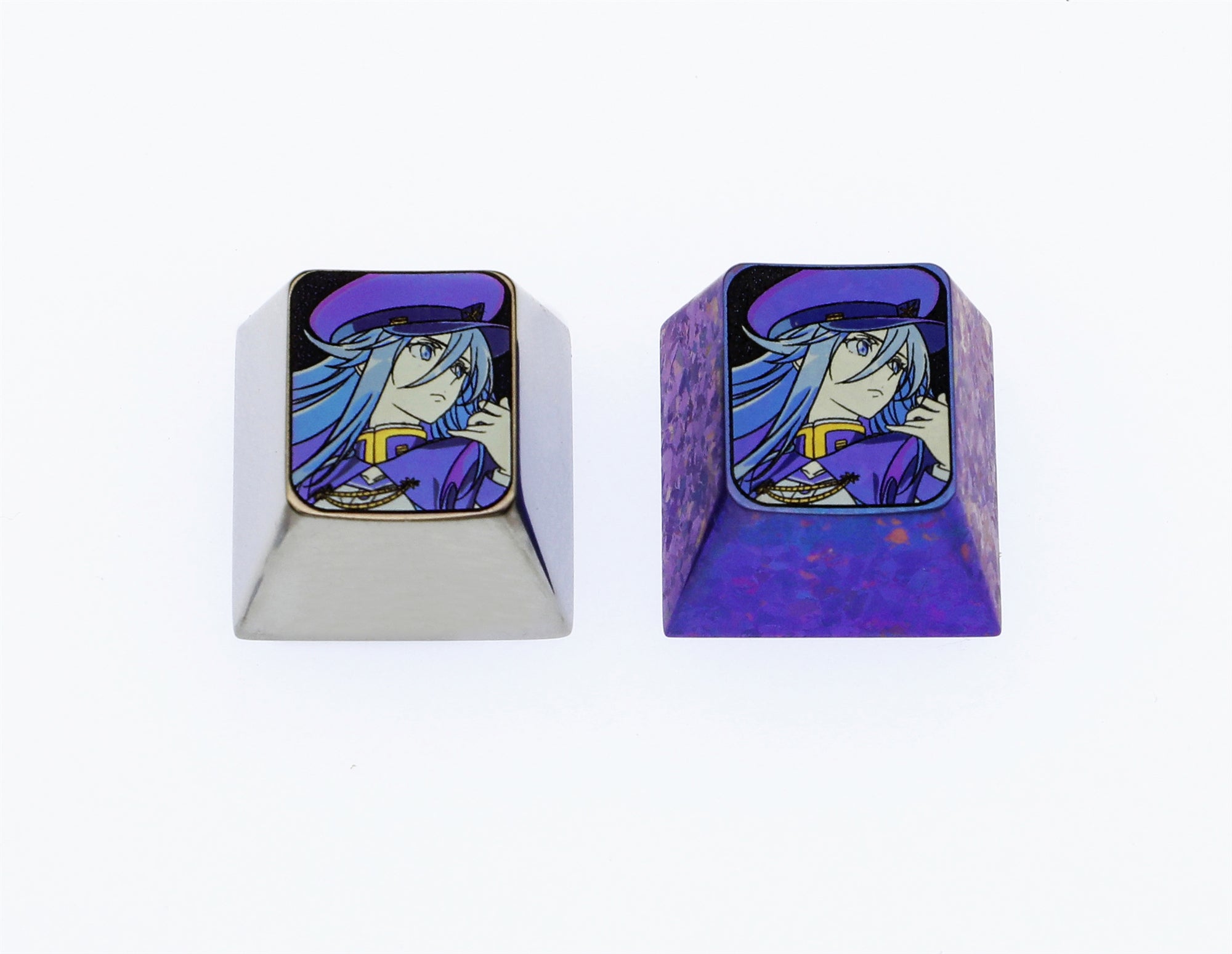 Custom Titanium Alloy Carved Keycaps - Personalized Anime & Gaming Mechanical Keyboard Keycaps for PC, Laptop - Durable & Stylish for Gamers, Typists, and Collectors