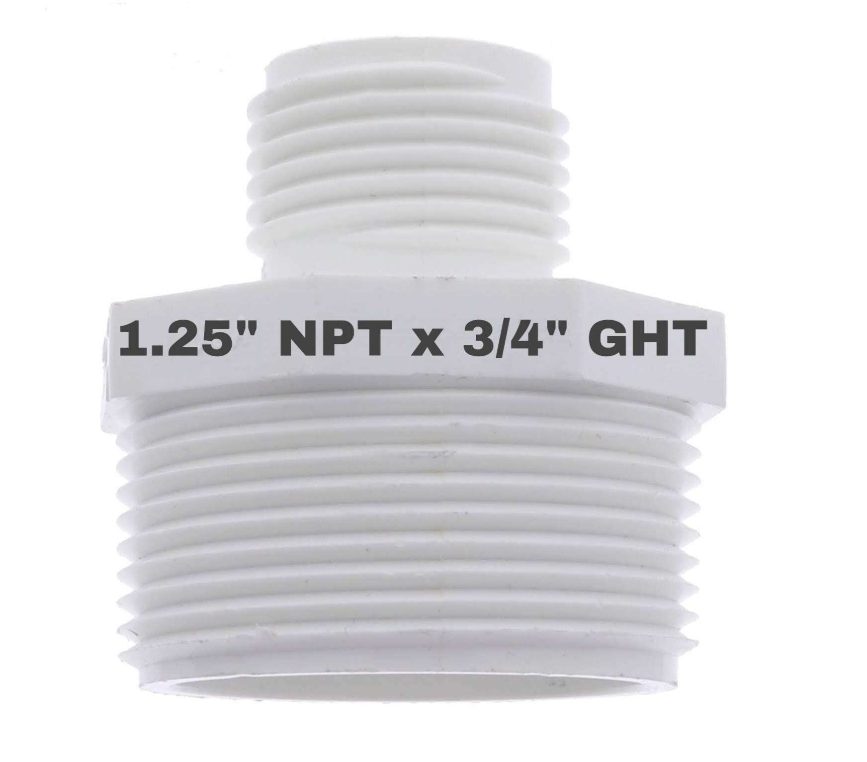High-Quality PVC Garden Hose Adapter (Male 1.25