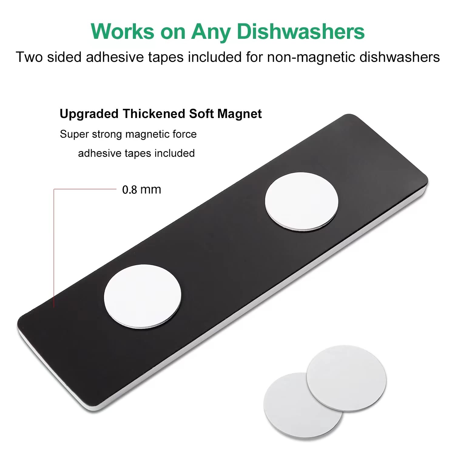 Upgraded Dishwasher Magnet Clean Dirty Sign - Strong Slide Indicator, Easy to Read, Waterproof & Non-Scratch - Kitchen Organization Tool for Home, Office, RV (Silver) - Perfect for Busy Families & Dishwasher Safety