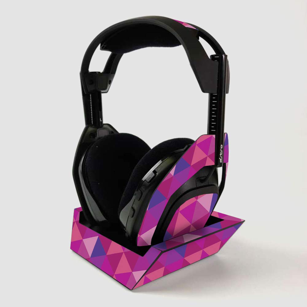 ASTRO Gaming A50 Wireless Headphone Skin & Base Station Cover - Pink Kaleidoscope Vinyl Decal Wrap | Protective Durable Custom Design | Easy to Apply | Made in USA | Perfect for Gaming Setup & Headphone Protection
