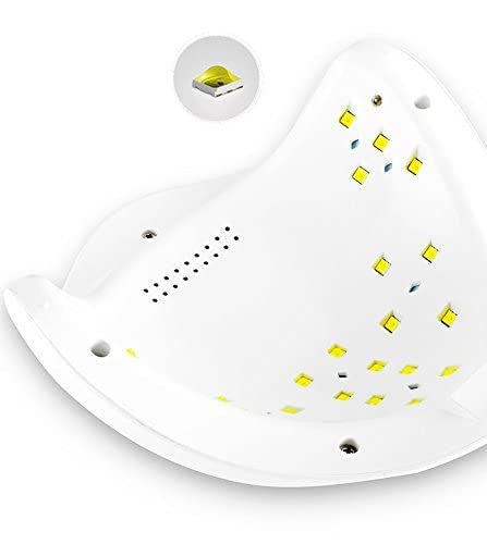 HUDA BAR Professional 48W LED UV Nail Dryer with Auto Sensor - 24 LED Nail Lamp for Gel Polish Curing, Manicure & Pedicure Tool (Works with All Gel Nail Paints) - Perfect for Home Salon, Nail Art Enthusiasts & Professional Use