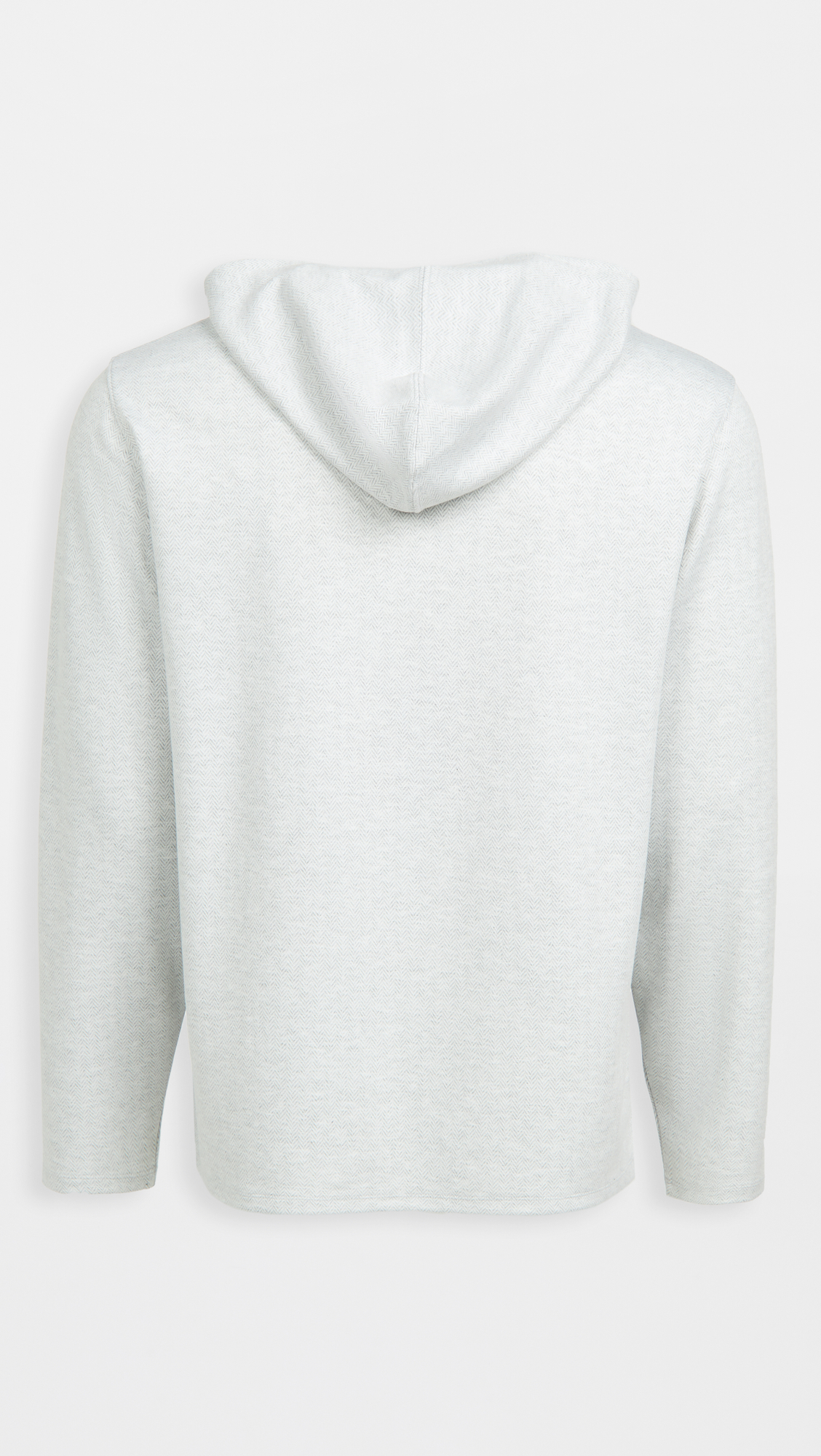 Vince Men's Herringbone Pullover Hoodie - Soft Fleece-Lined Sweatshirt for Casual Wear & Outdoor Activities | Winter Comfort & Street Style Fashion