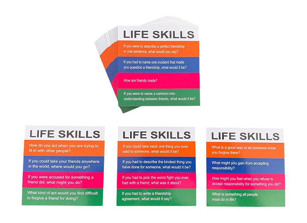 Totika Life Skills Card Deck - Fun Educational Game for Kids & Teens - Build Confidence & Social Skills - Perfect for Therapy, Classrooms & Family Game Night