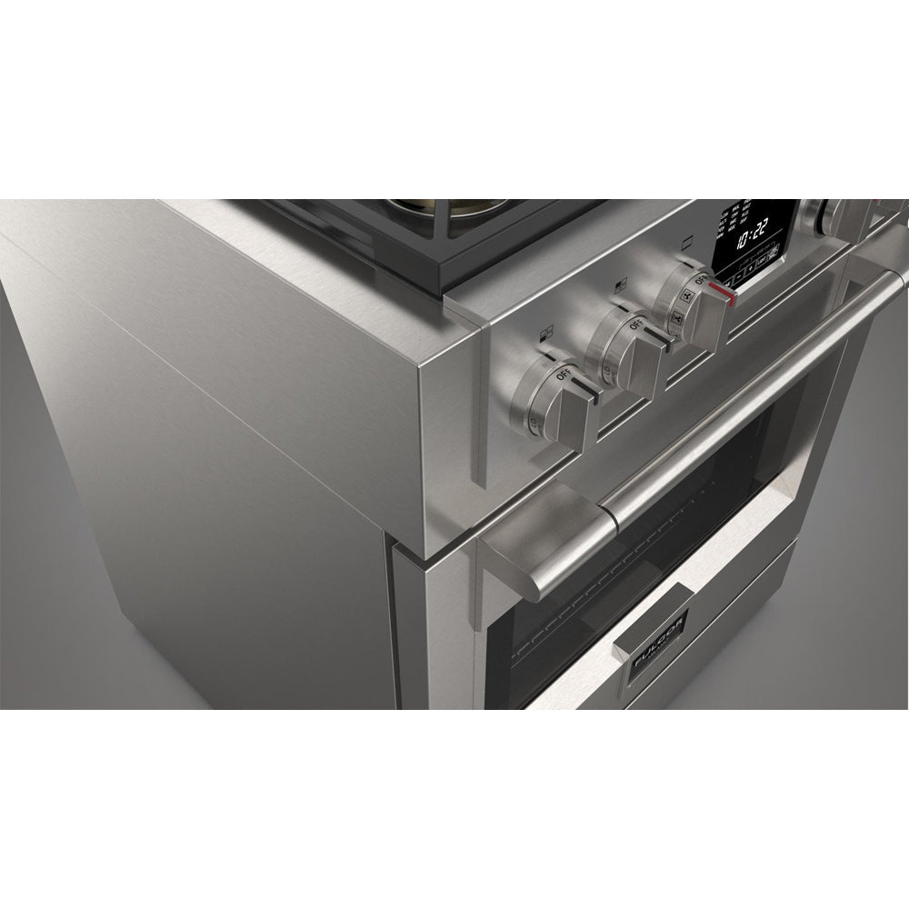 Fulgor Milano F6PDF304S1 30-Inch Dual Fuel Range - 4 Stainless Steel Burners, 600 Series - Perfect for Modern Kitchens & Professional Cooking