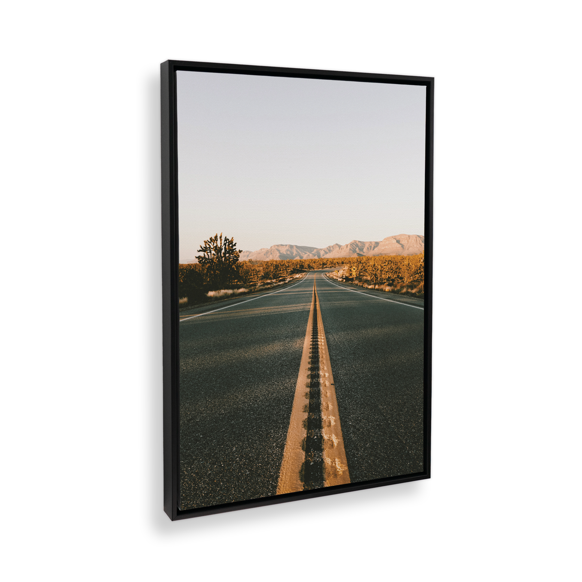 Desert Pathways Wall Art - Hand Painted Canvas Landscape Painting for Living Room, Bedroom & Office Decor