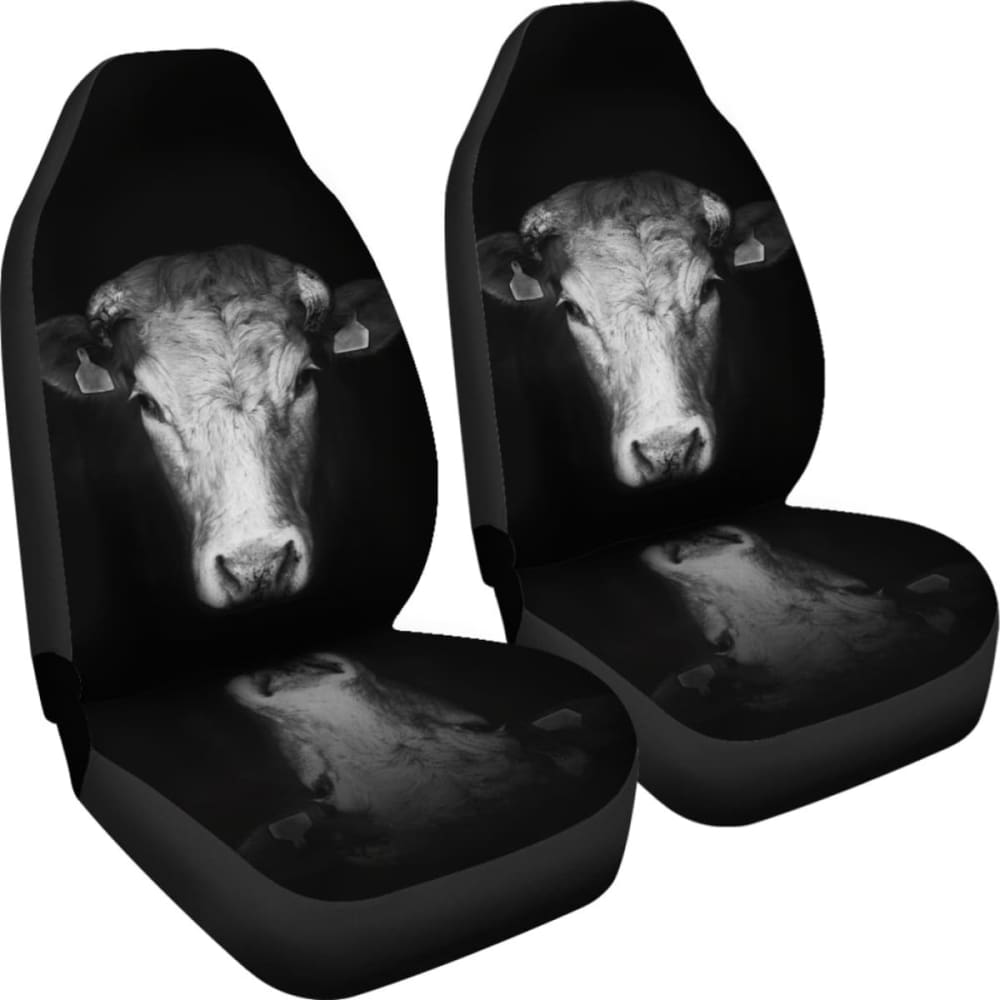Premium Black and White 2-Piece Car Seat Covers - Universal Fit for Cars, Trucks & SUVs - Comfortable & Stylish Protection for Daily Commutes, Road Trips and Family Adventures