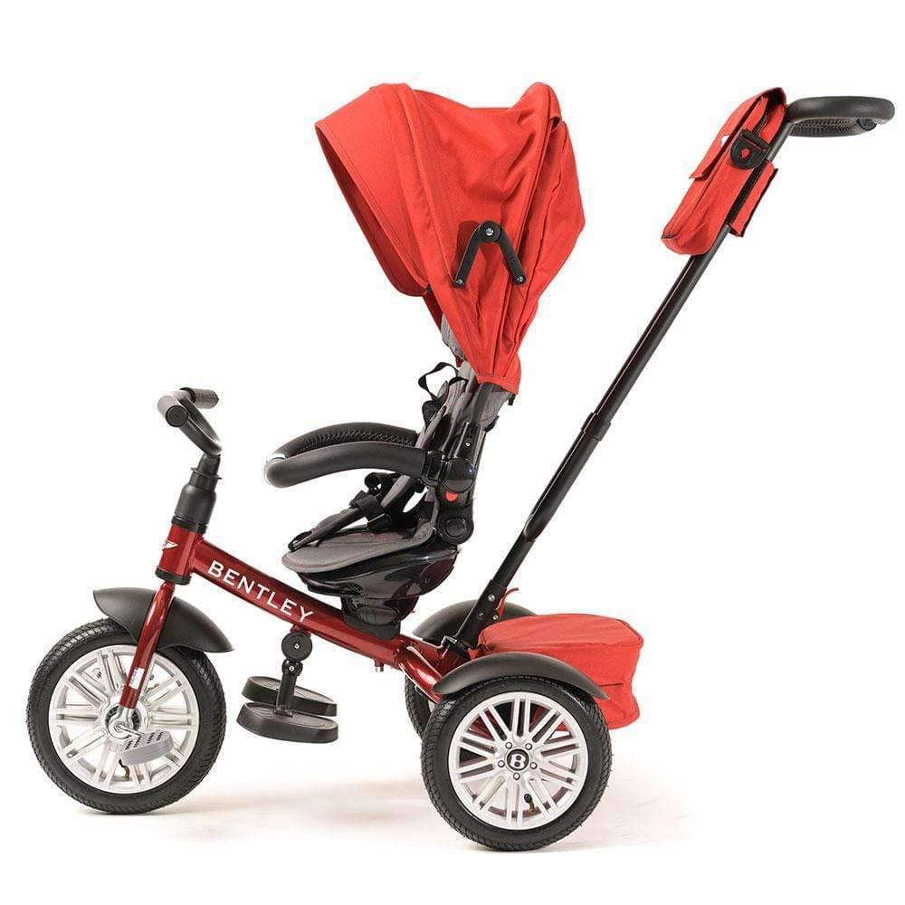 Bentley 6-in-1 Convertible Baby Tricycle with Parent Push Handle - Toddler to Kids Trike for Indoor & Outdoor Play, Park Rides, and Family Walks