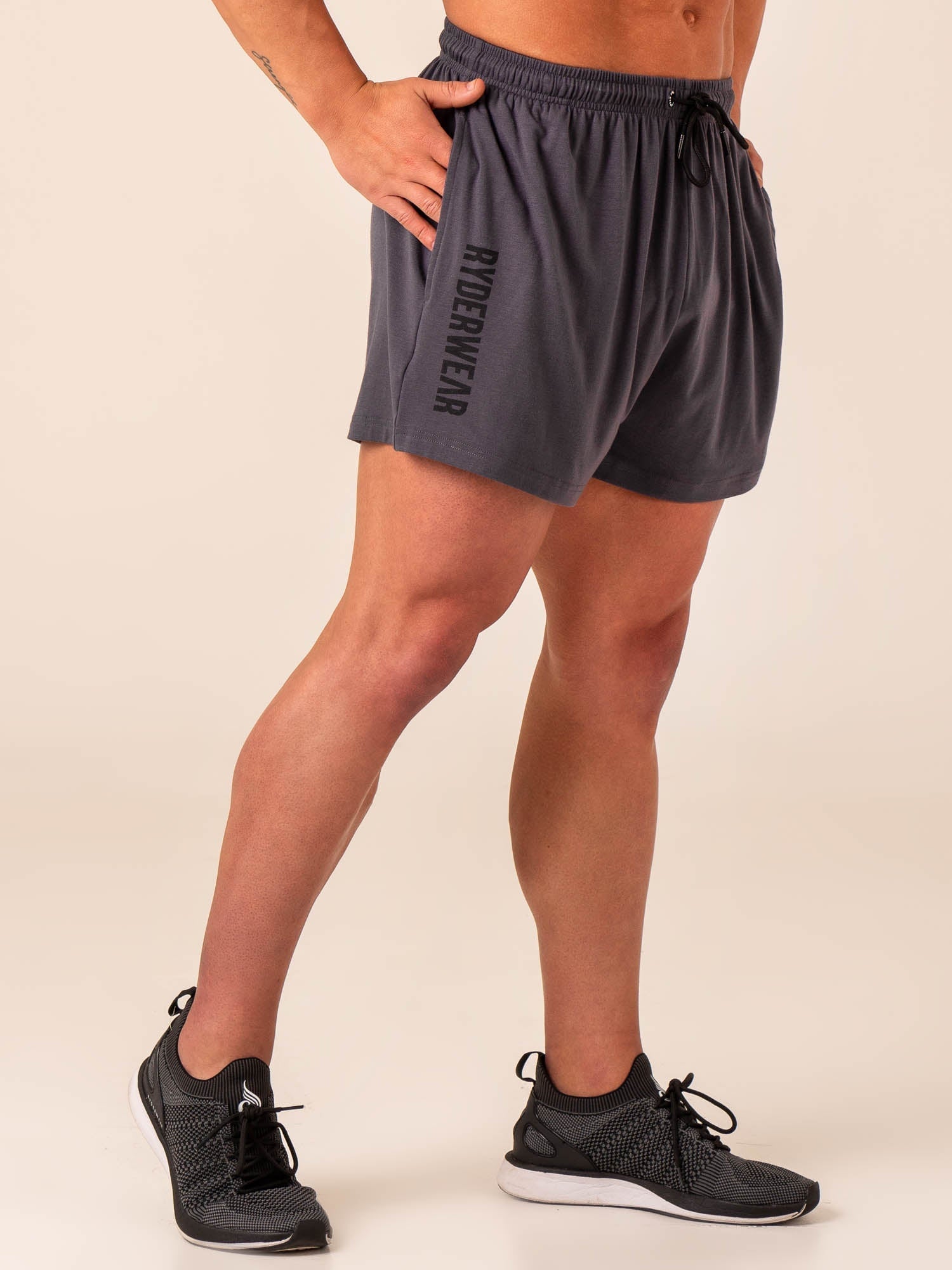 Arnie Shorts for Men - Charcoal Gray Casual & Comfortable Shorts for Gym, Running, and Outdoor Activities