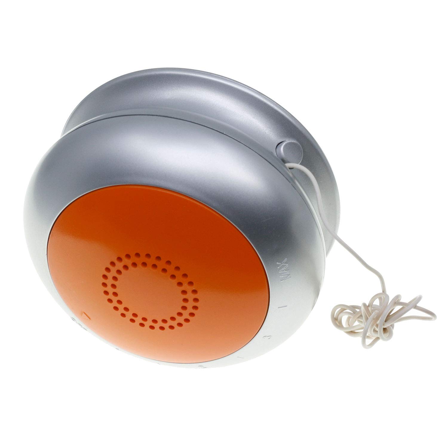 Shower Radio with FM Auto-Scan, Vapor Resistant, Built-in Speaker, Volume Control, Suction Cup for Wall Mounting - Battery Operated, Silver & Orange - Perfect for Bathroom, Poolside, and Outdoor Use