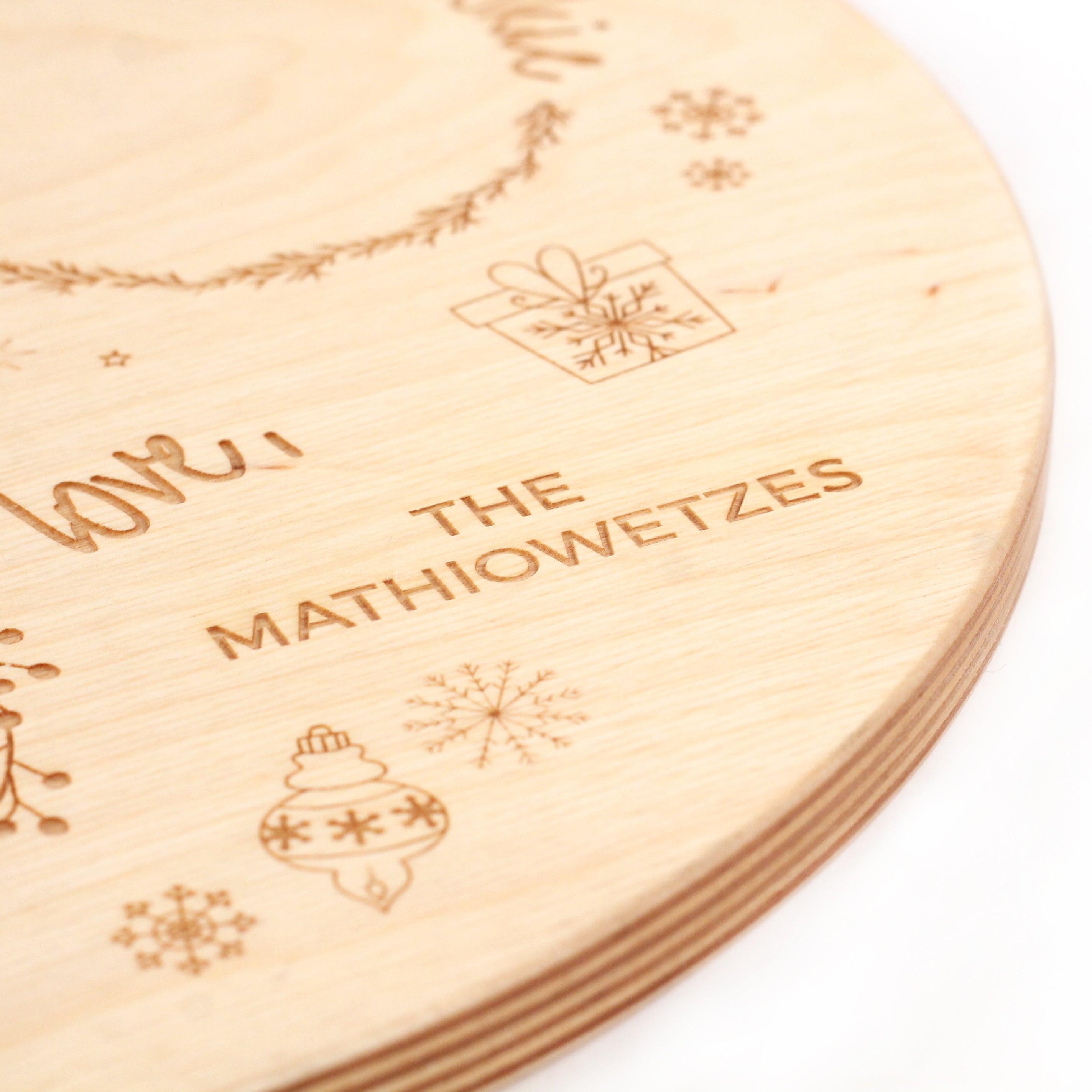 Santa Cookie Plate - Personalized Christmas Cookie Tray for Holiday Baking, Gifts & Party Serving - Perfect for Santa Snacks, Christmas Treats & Festive Desserts