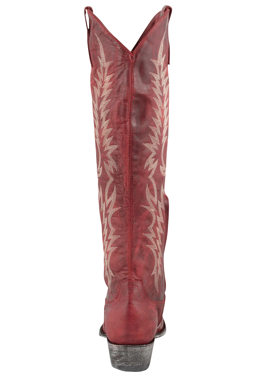 Old Gringo Mayra Women's Western Cowboy Boots - Genuine Goat Leather, Red - Perfect for Country Dancing, Rodeos & Western Fashion