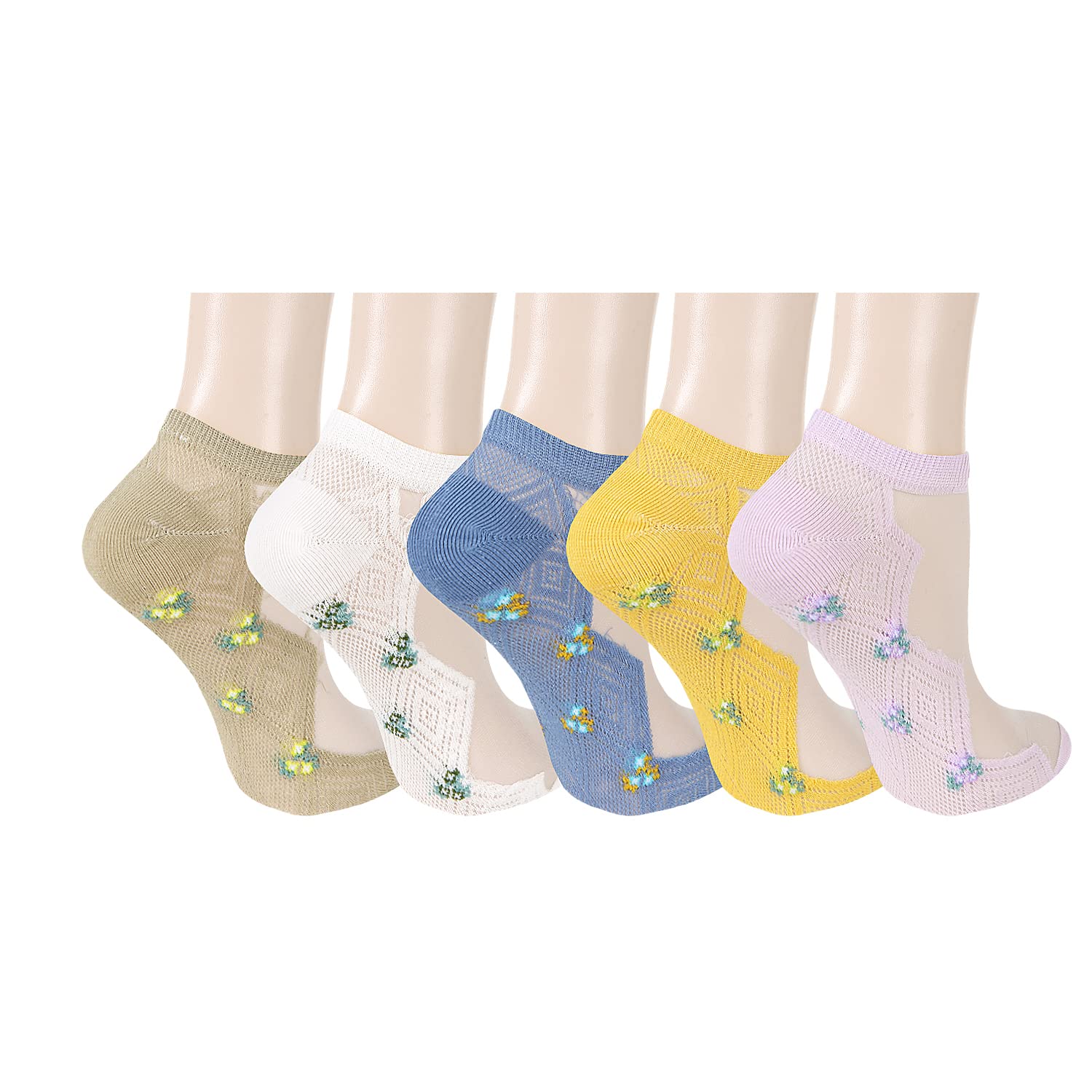 Benefeet Sheer Ankle Socks for Women - Thin Lace Nylon Summer Socks for Casual & Dress Wear