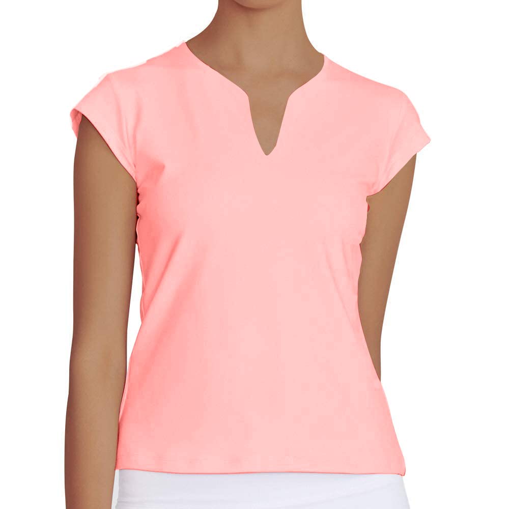 **Women's Short Sleeve V-Neck Tennis Shirts – Breathable Solid Golf & Running T-Shirts for Active Lifestyles | Perfect for Tennis, Golf, Gym & Casual Wear**