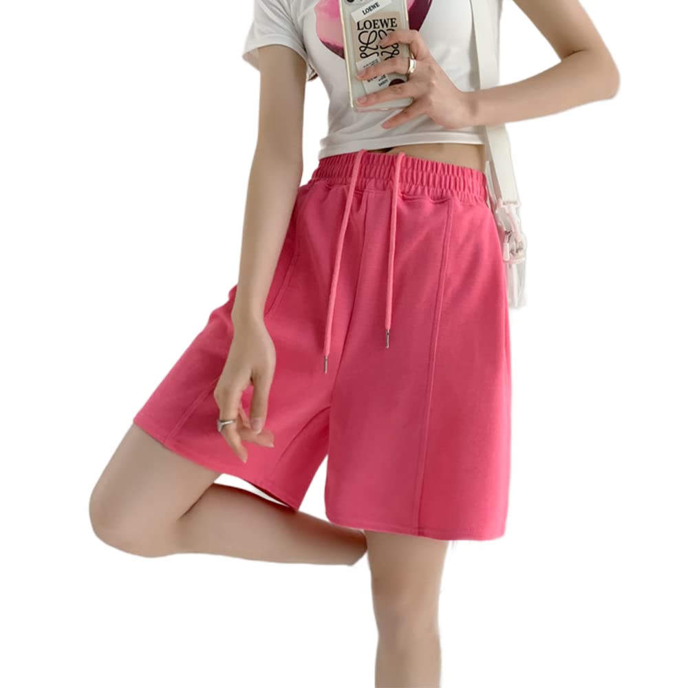 Trendy High Waist Summer Shorts for Women - Y2K Baggy Lounge Shorts with Wide Leg & Loose Fit | Casual Wear, Street Style, Harajuku Fashion | Perfect for Beach, Vacation & Everyday Outfits