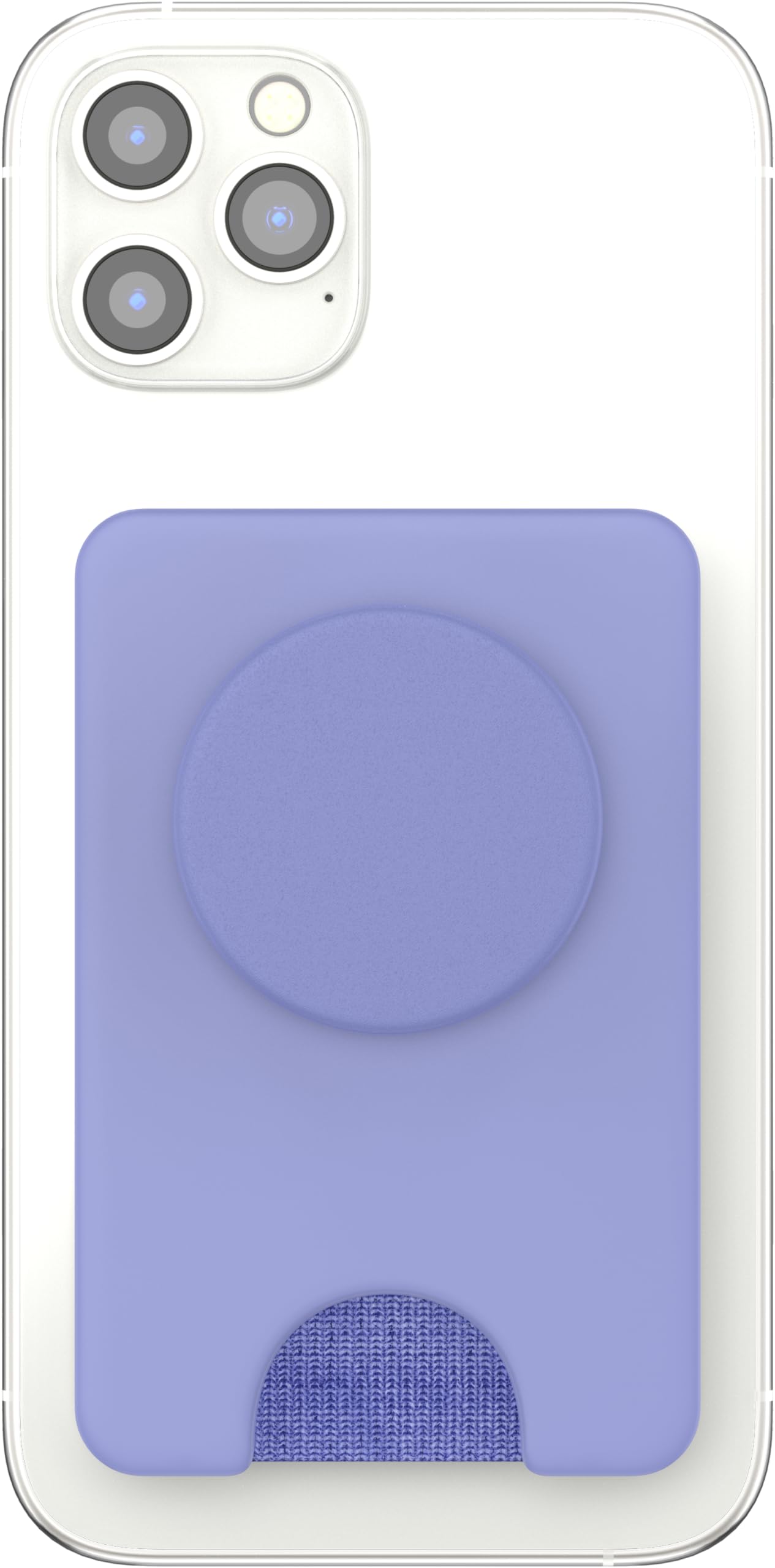 PopSockets Phone Wallet with Expanding Grip - MagSafe Compatible Card Holder & Wireless Charging | Perfect for iPhone 13/14/15 Series | Secure Grip for Daily Commute, Shopping & Travel (Deep Periwinkle)