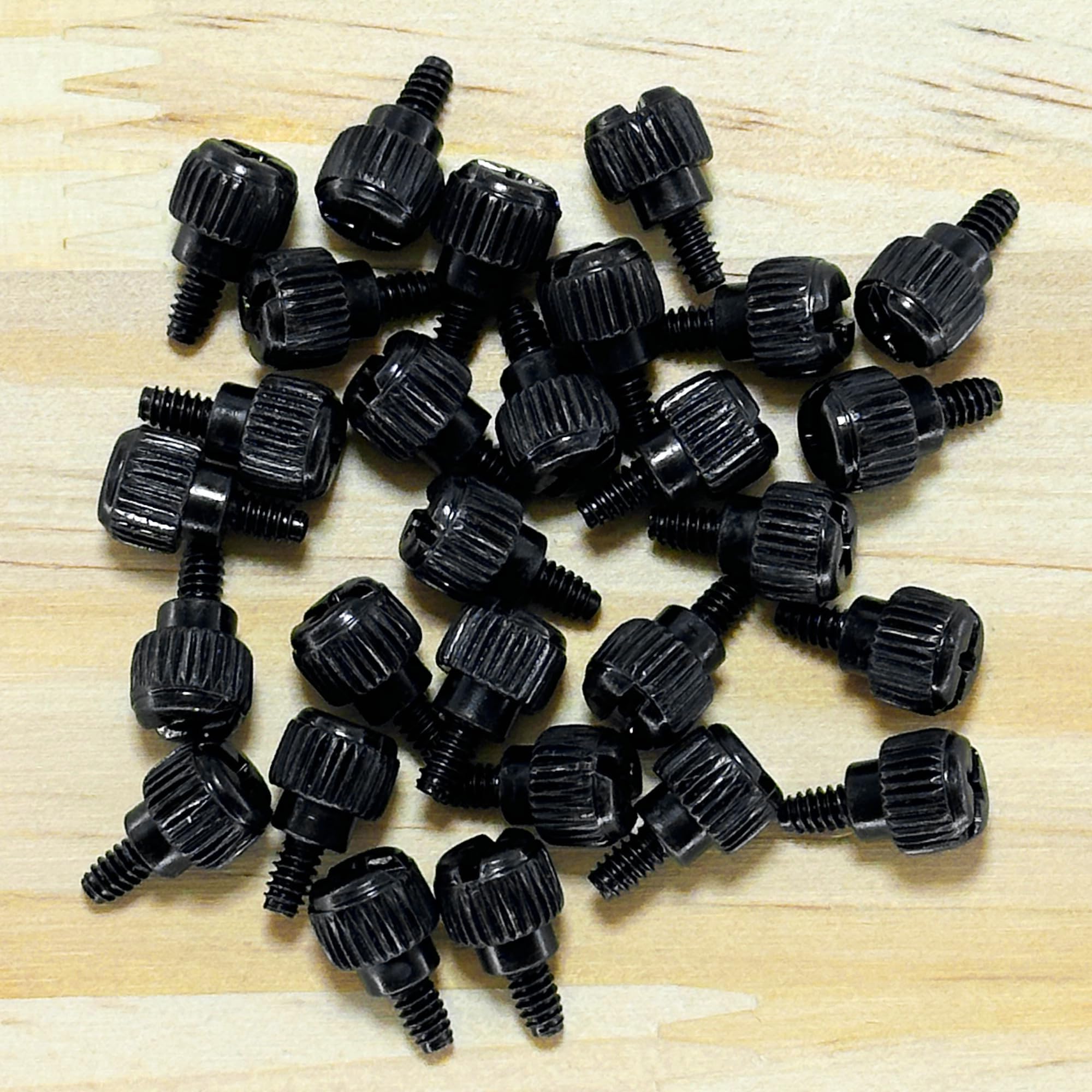 30 PCS Black PC Case Screws - Computer Case Thumbscrews for Fastening | Secure PC Builds, DIY Computer Assembly & Hardware Upgrades