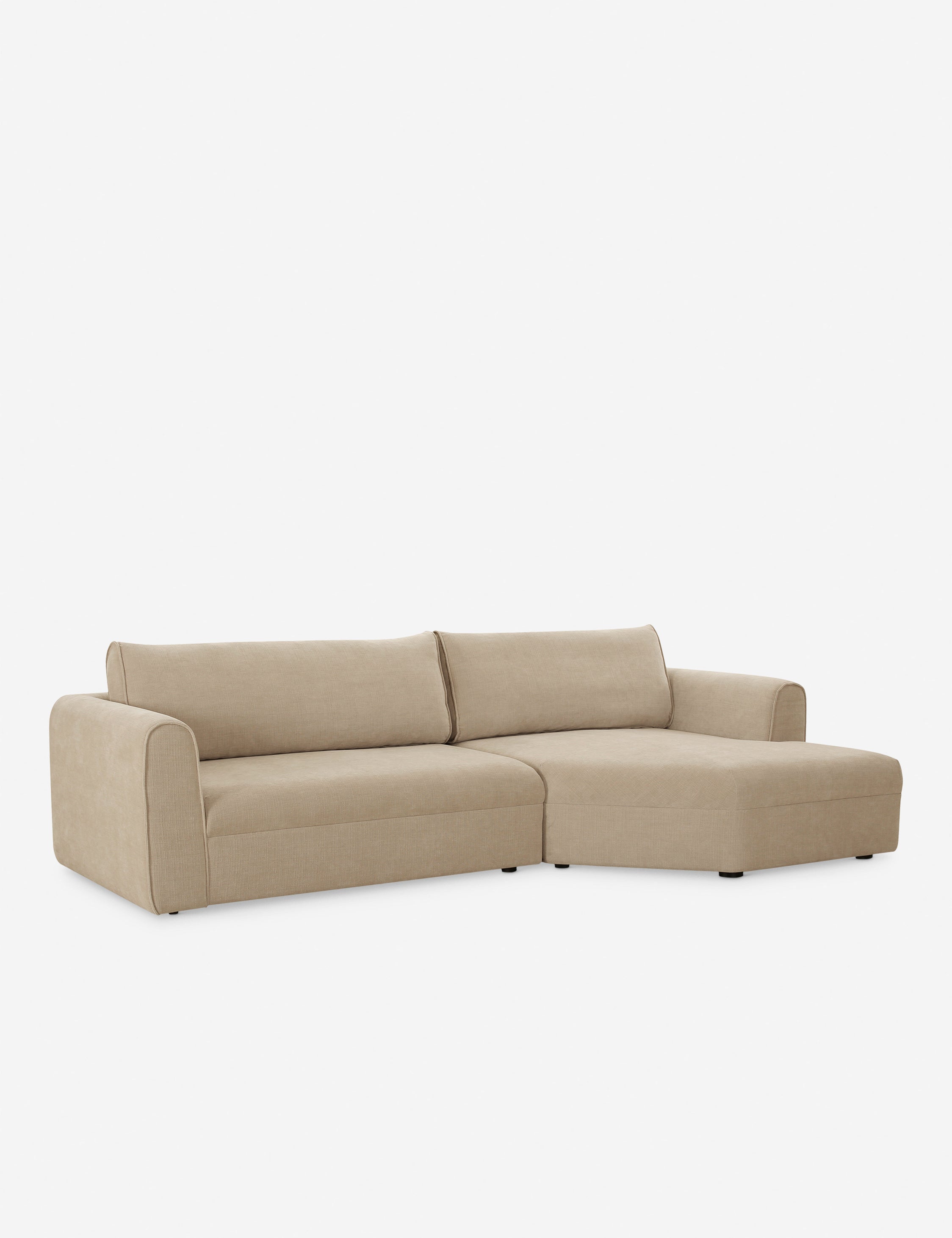 Forsythe Sectional Sofa - Modern L-Shaped Couch with Reversible Chaise, Soft Fabric Upholstery, and Sturdy Wooden Frame | Perfect for Living Room, Family Room, and Home Theater Seating