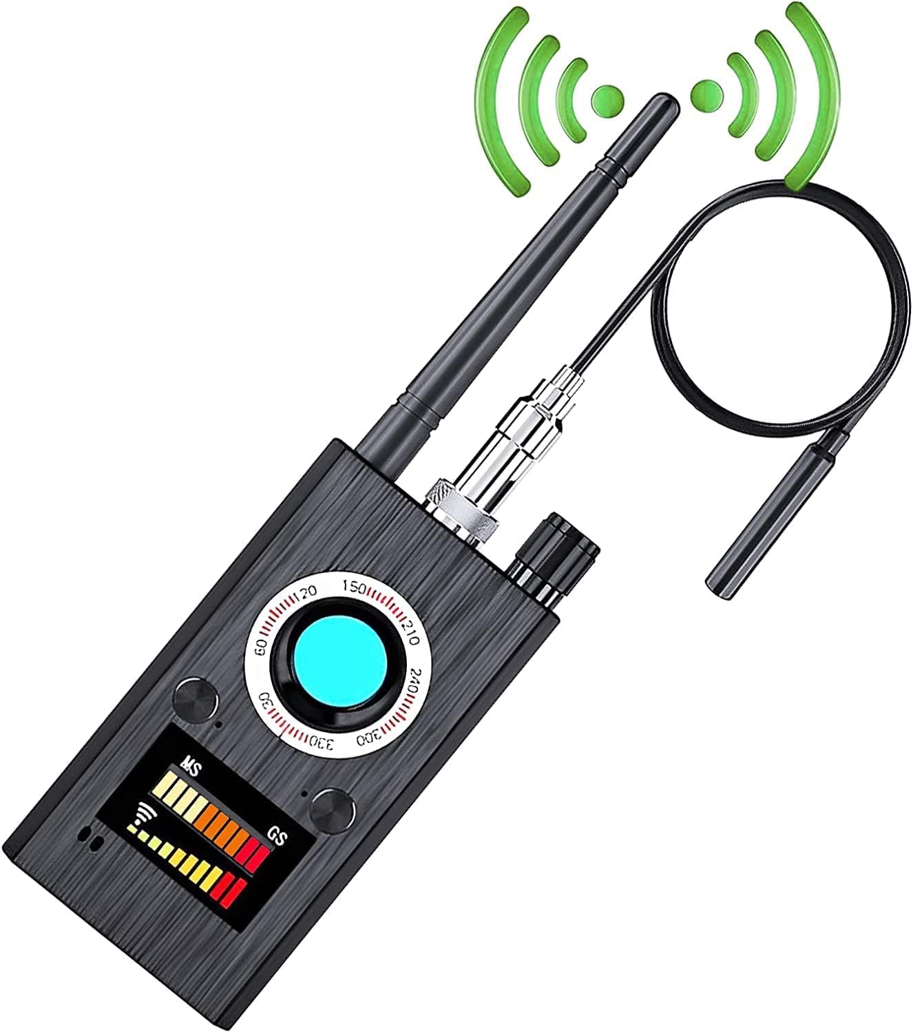 Professional Hidden Camera Detector & RF Signal Scanner - Anti-Spy Device for GPS Trackers, Listening Bugs & Hidden Cameras | Ideal for Hotels, Airbnb, Travel & Home Security