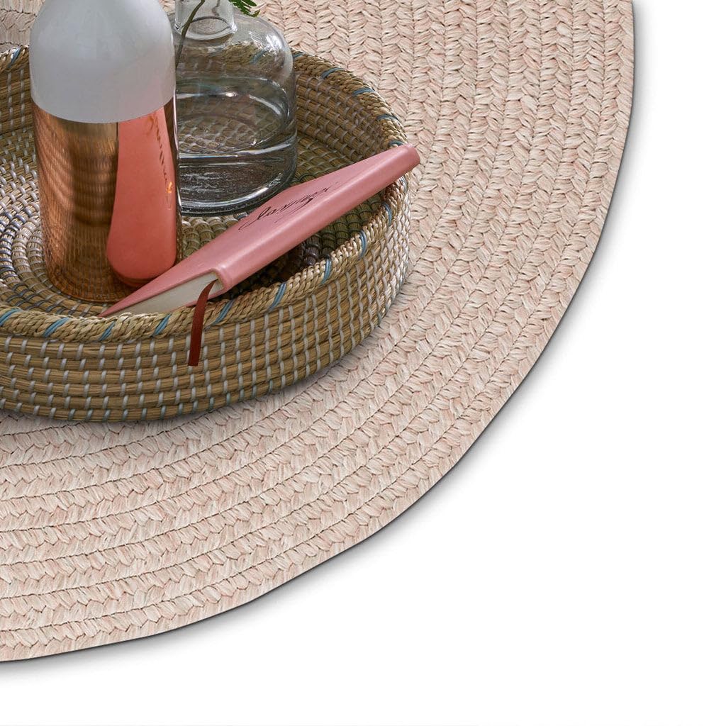 Capel Rugs Candor Oval Braided Jute Rug 4x6 Feet - Natural Fiber Floor Mat for Living Room, Bedroom & Entryway Decor