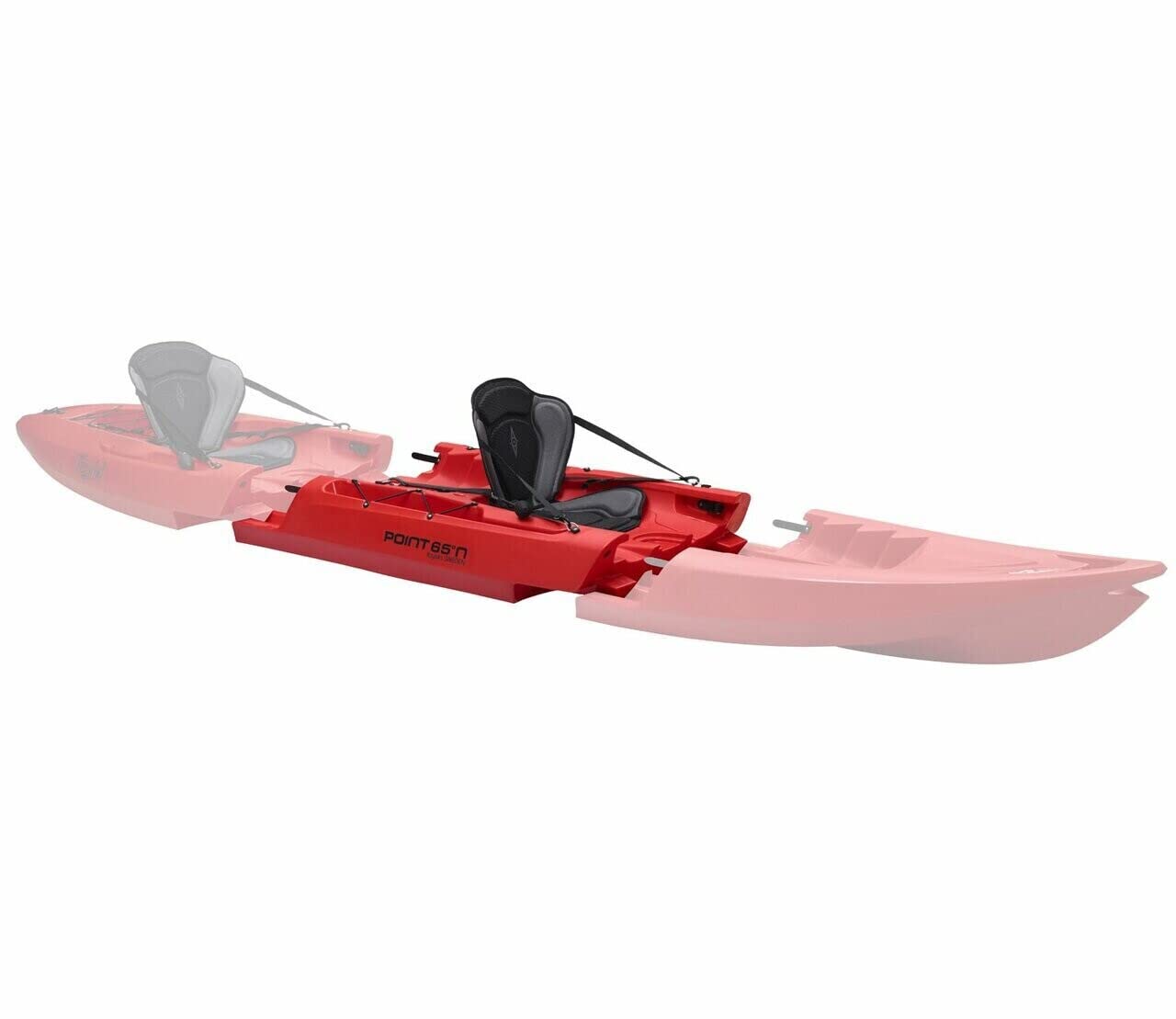 Point 65 Tequila! GTX Modular Kayak Mid Section - Lime Green | Expandable Kayak for Fishing & Recreation | Perfect for Lakes, Rivers & Coastal Waters