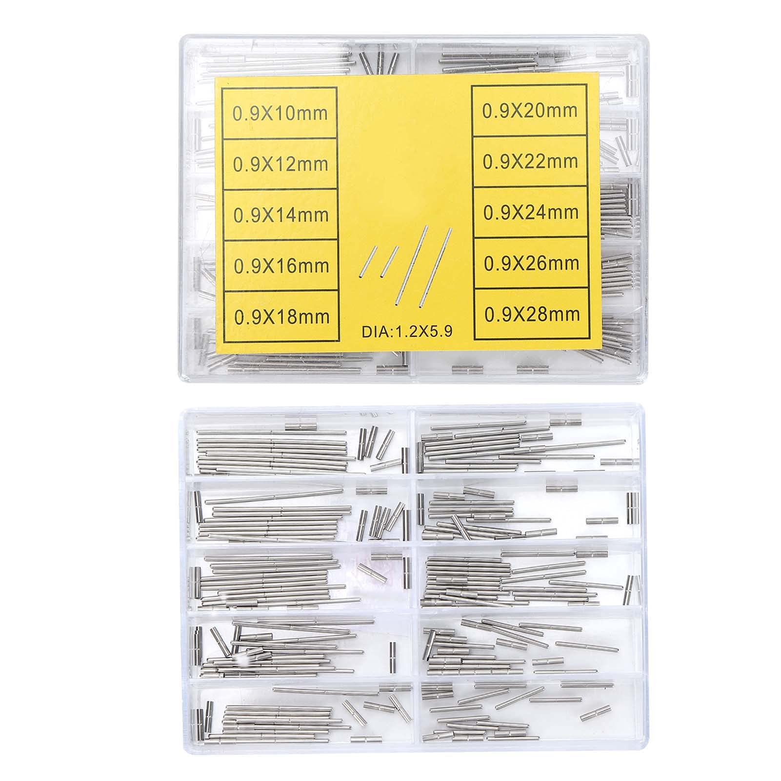 100Pcs Watch Strap Clasp Tube & Watchband Connecting Shaft - Stainless Steel Watch Pins, Watch Tube Bar & Screws for Watch Repair | DIY Watch Band Replacement & Maintenance Accessories