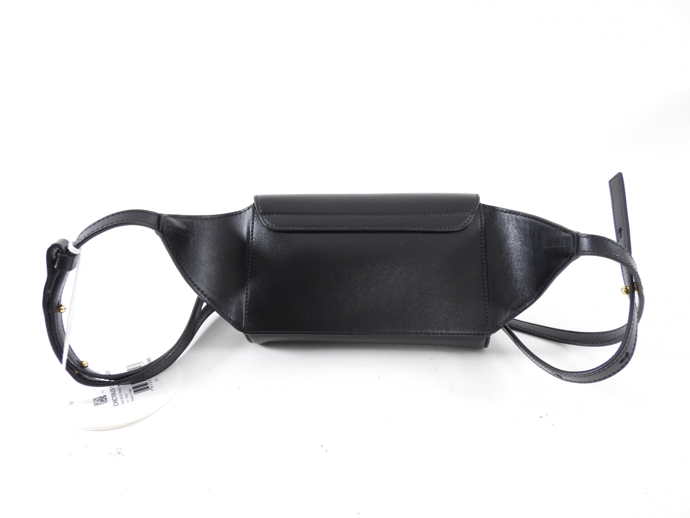 Chloe Black Leather Mini Crossbody Belt Bag - Stylish & Compact for Everyday Wear, Travel, and Outings