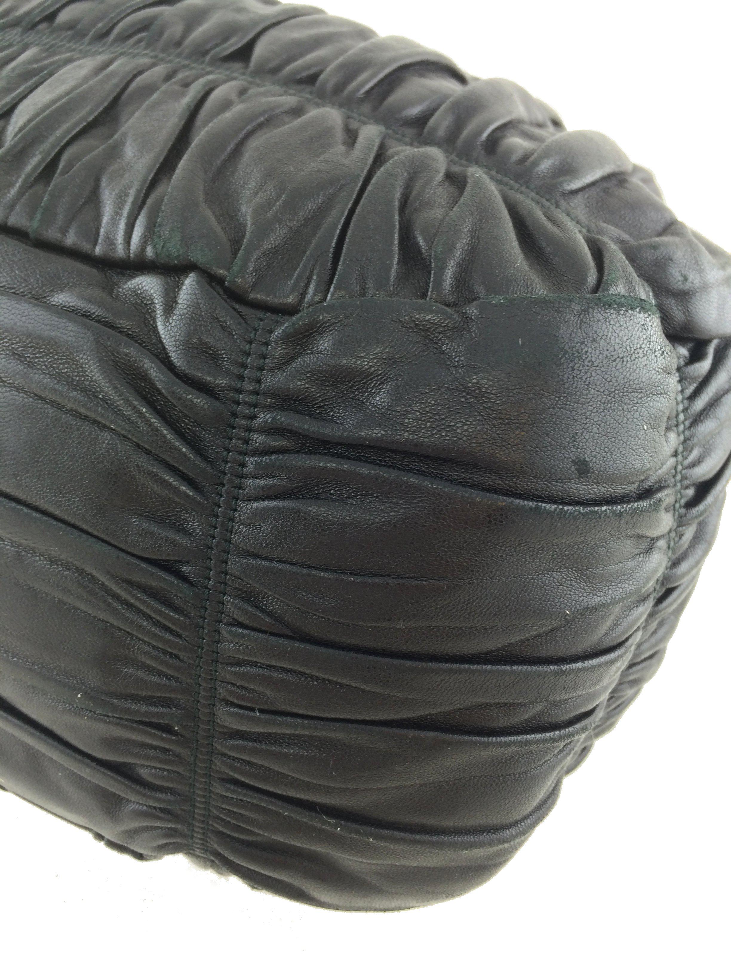 Prada Nappa Gaufre Zip Hobo Bag - Luxury Leather Shoulder Handbag for Women | Perfect for Work, Travel & Evening Events