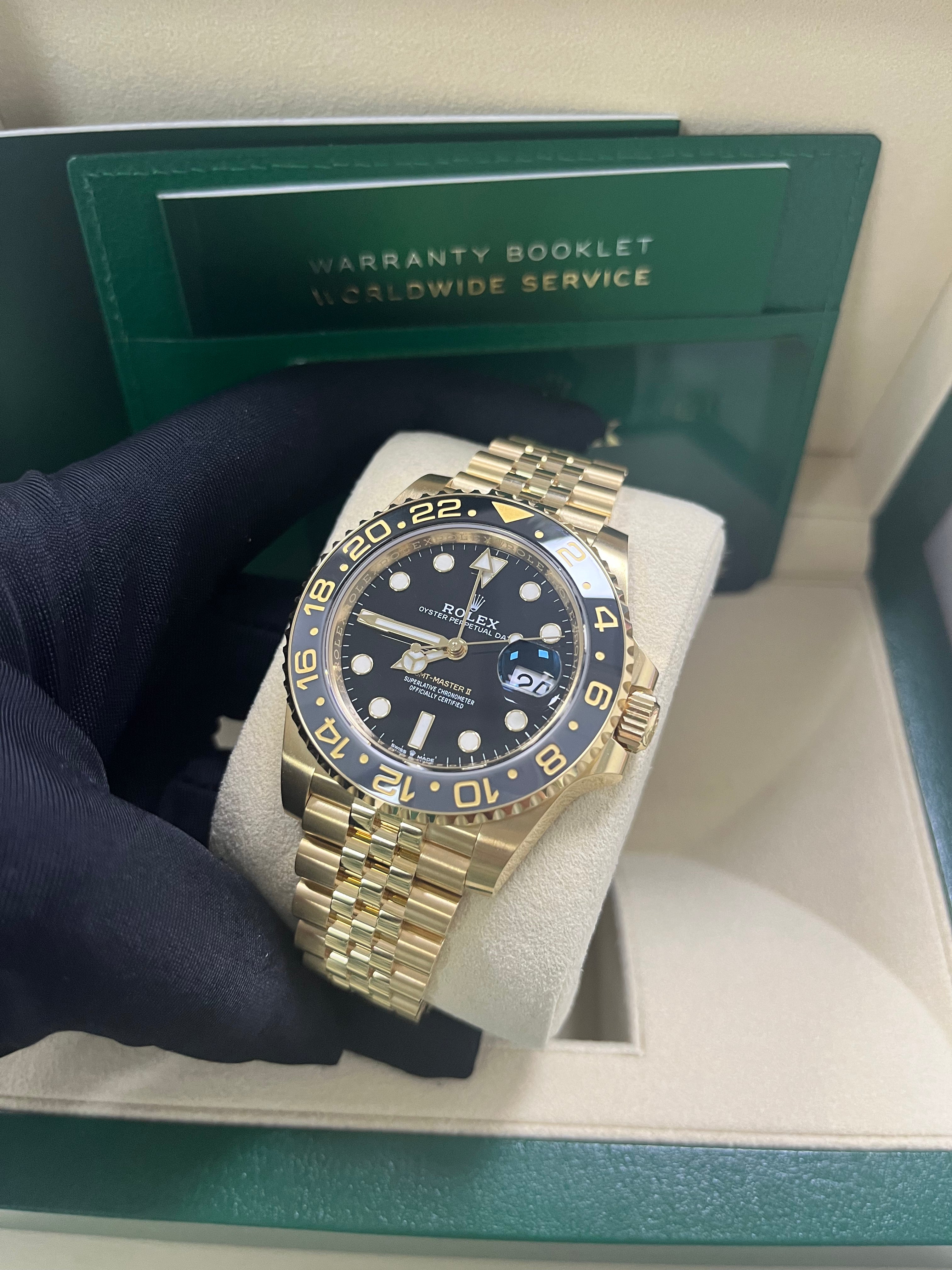 Rolex GMT-Master II 126718GRNR 2023 New Release - Luxury Men's Watch with Jubilee Bracelet & Black/Gray Bezel - Perfect for Travel, Business & Collectors