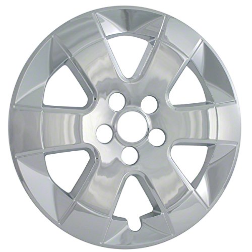 OxGord 15 Inch Wheel Skins for 2004-2009 Toyota Prius (Set of 4) - Chrome ABS Wheel Covers - Durable Tire Replacement Caps - Perfect for Car Upgrades & Road Protection