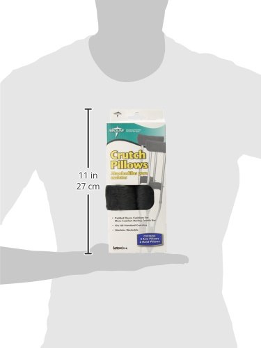 Medline Underarm Crutch Pads & Hand Grip Cushions - Comfort Support for Crutches, Walkers & Mobility Aids - Ideal for Injury Recovery, Post-Surgery & Daily Use