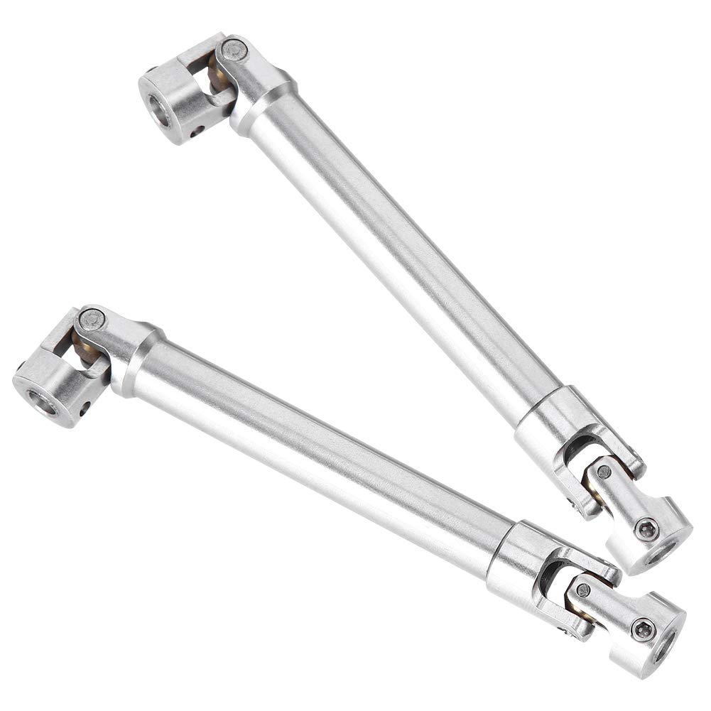 VGEBY 2pcs Stainless Steel Universal Drive Shaft for 1/10 RC Crawler - 112-165mm RC Car Upgrade Accessories | Durable Off-Road Performance for Traxxas, Axial & More