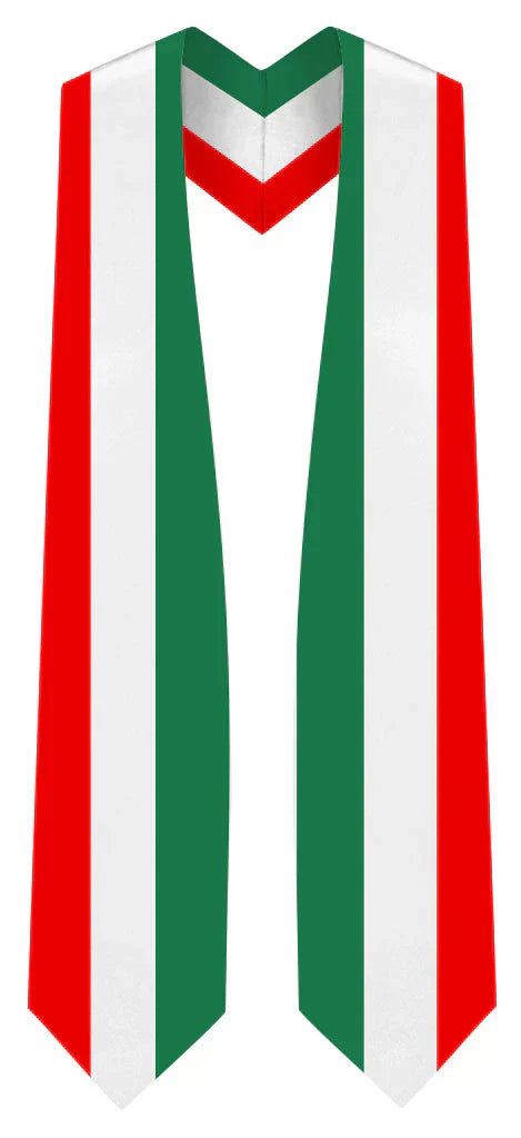 International Flag Graduation Stole - Multicolor Sash for Graduation Ceremony - Perfect for High School & College Commencement