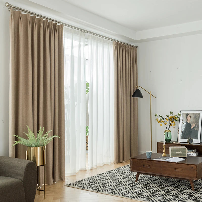 Mila Linen Curtain Swatch Samples - Premium Natural Linen Fabric for Drapes & Window Treatments - Perfect for Living Room, Bedroom & Home Decor