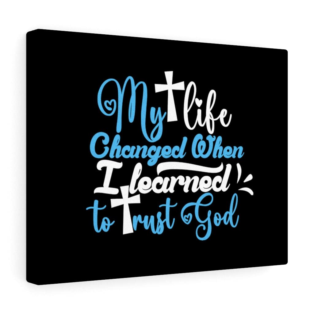 Trust God Christian Wall Art - Bible Verse Print Ready to Hang - Inspirational Scripture Decor for Home, Office & Church - Perfect Gift for Religious Occasions