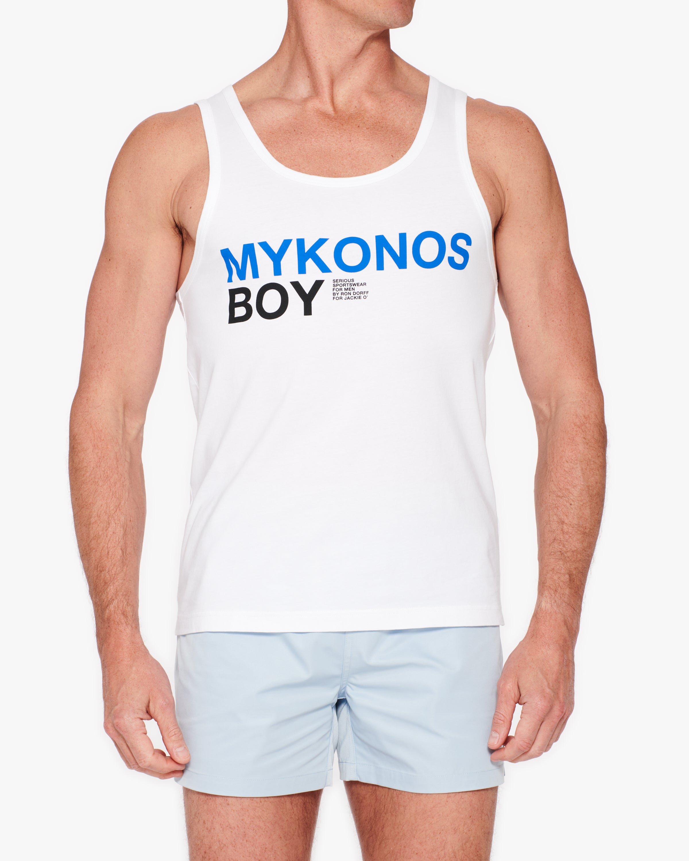 Ron Dorff Mykonos Men's Tank Top - Breathable Summer Muscle Shirt for Gym, Beach & Casual Wear