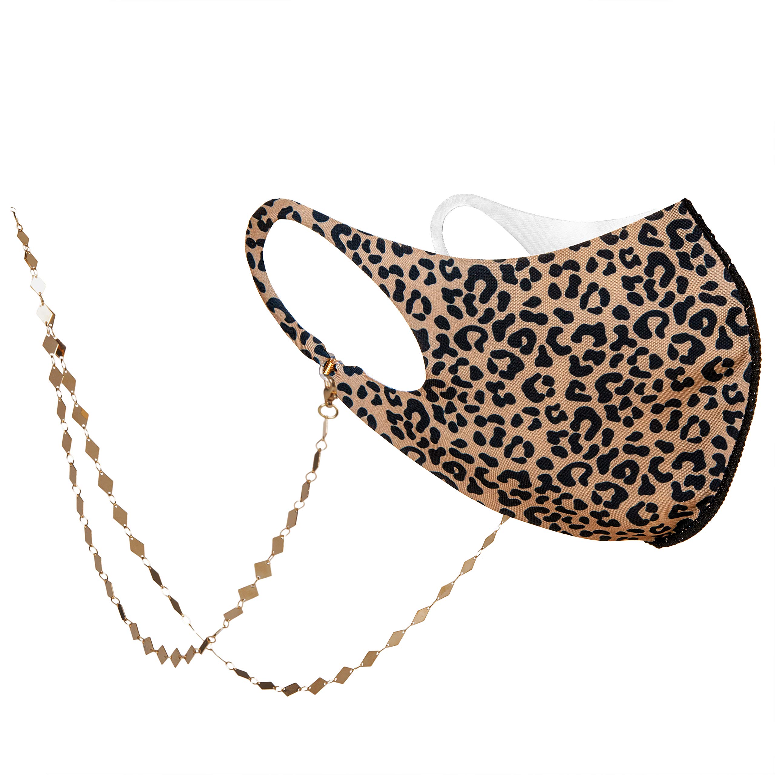 Elegant Diamond Face Mask Chain for Women - Adjustable Mask Strap & Lanyard Holder - Perfect for Work, Travel, and Daily Protection