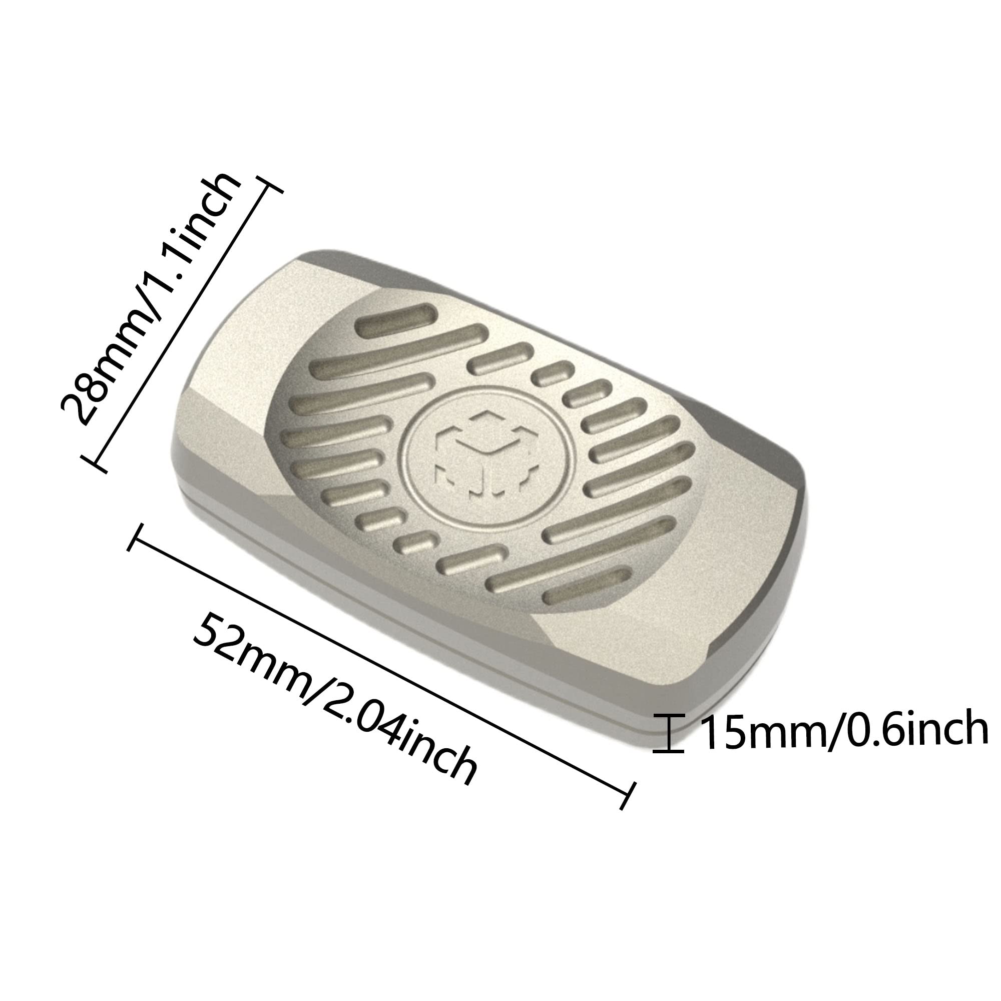Premium Titanium Infinity Fidget Slider - Stress Relief & Focus Tool for ADHD, Anxiety | Smooth Haptic Coin Spinner for Office, Travel & EDC | Sensory Push Decompression Toy for Adults & Kids