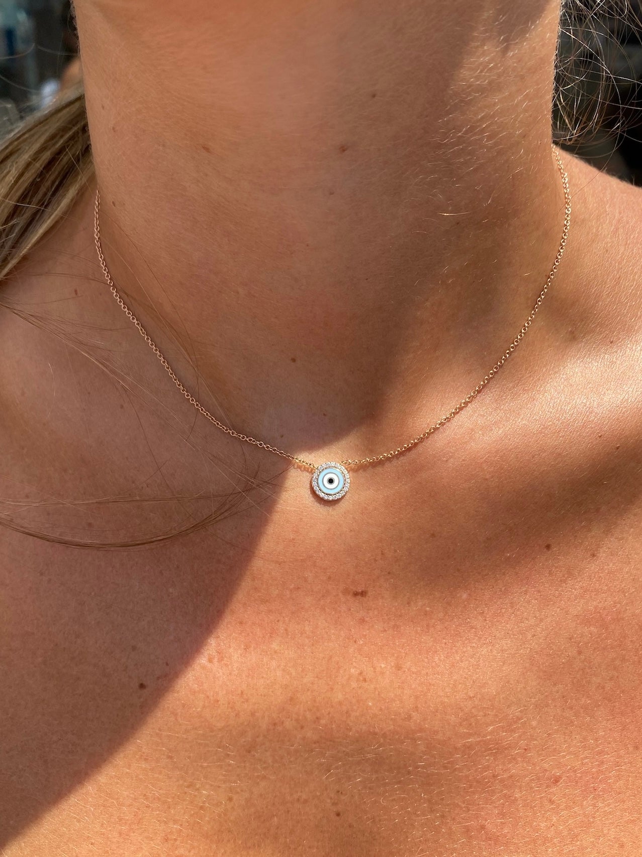 Trio Eye Necklace - Elegant Gold Plated Pendant for Women | Perfect for Layering, Gifts & Spiritual Protection