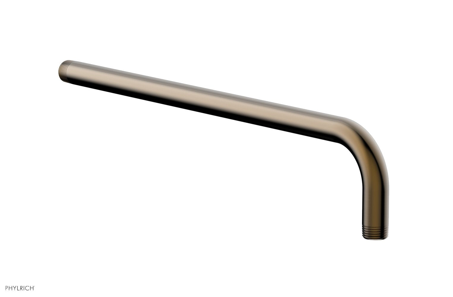 90 Degree Angle 16-Inch Shower Arm - Adjustable Chrome-Plated Brass Shower Pipe for Bathroom Renovation & Modern Shower Installation