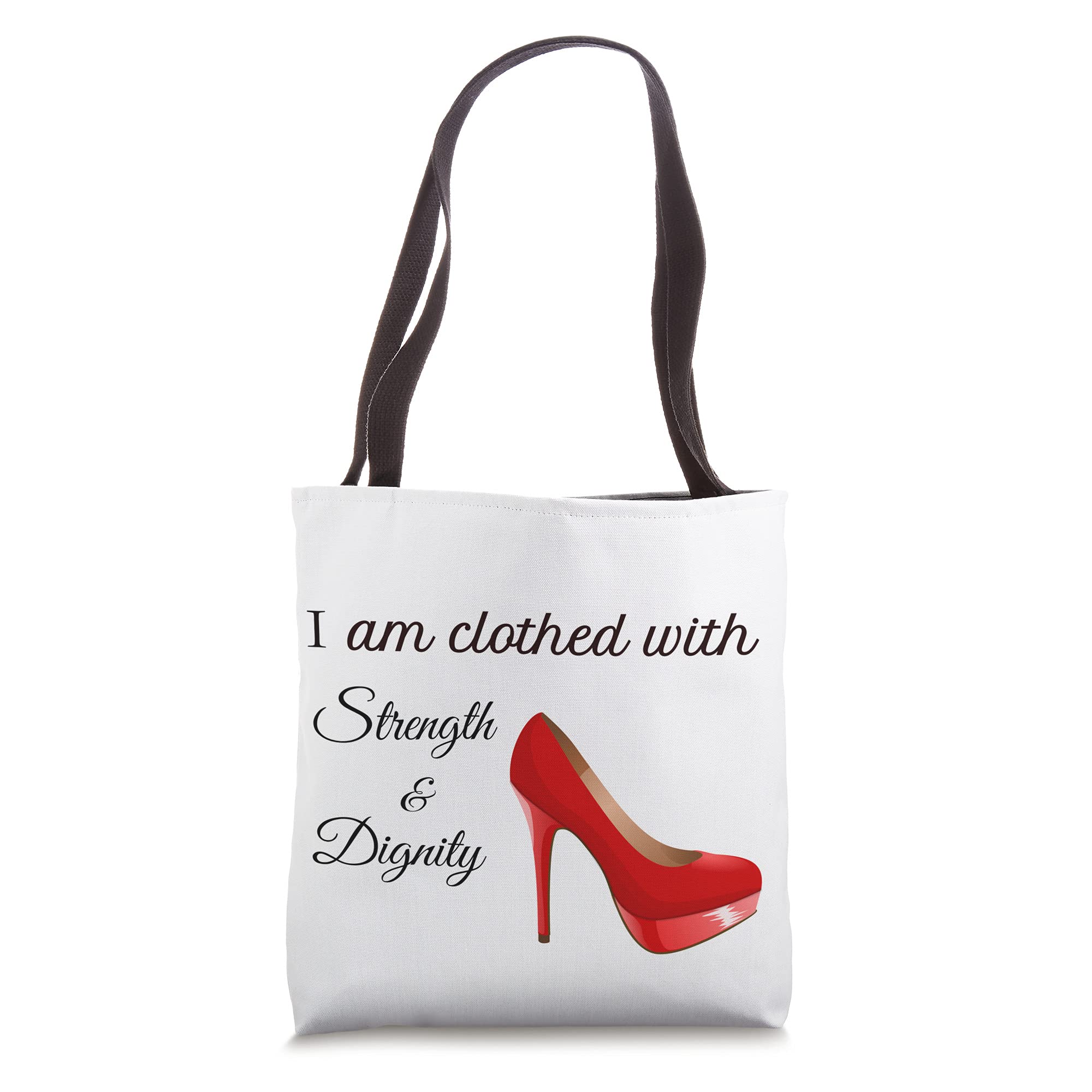 Christian Tote Bag for Women - Inspirational Proverbs 31 Bible Verse Gift - Durable Canvas Shoulder Bag for Church, Bible Study & Daily Use