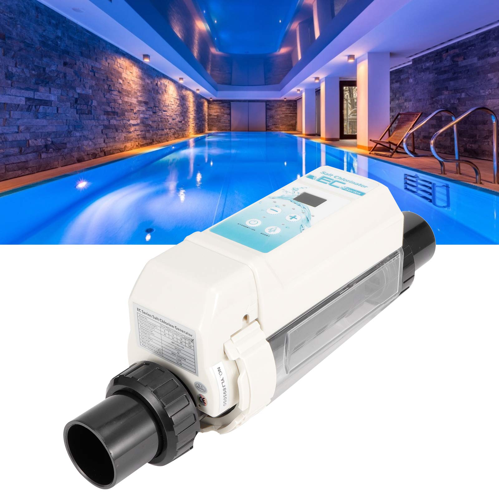 Salt Water Pool Chlorinator System - 25,000 Gallon Saltwater Pool Chlorine Generator | Compatible with 1.5