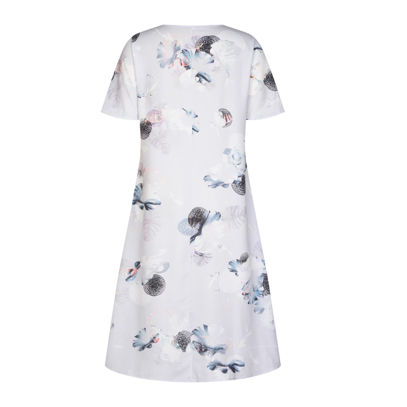 Women's Summer Dresses 2025 - Casual Plus Size Floral Boho Shirt Dress with Pockets | Trendy Flowy Spring Dress for Beach, Vacation & Everyday Wear