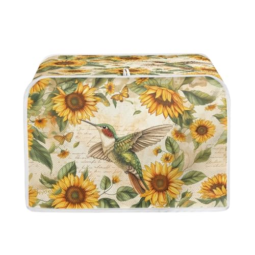 hummingbird sunflower butterfly Print
