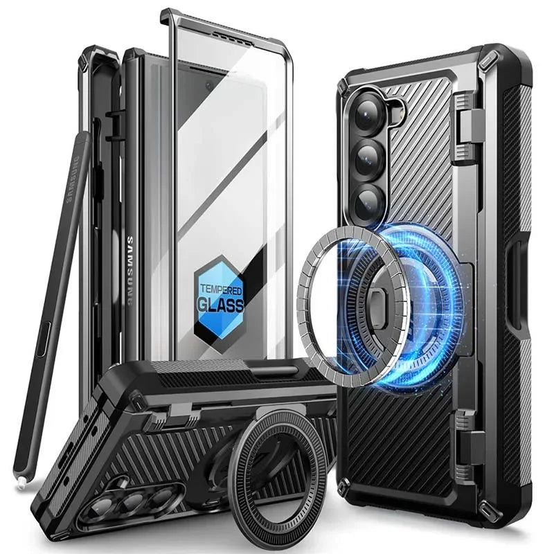 SUPCASE UB Pro Magnetic Rugged Shockproof Case for Samsung Galaxy Z Fold 6 - Heavy Duty Protection for Work, Outdoor & Travel