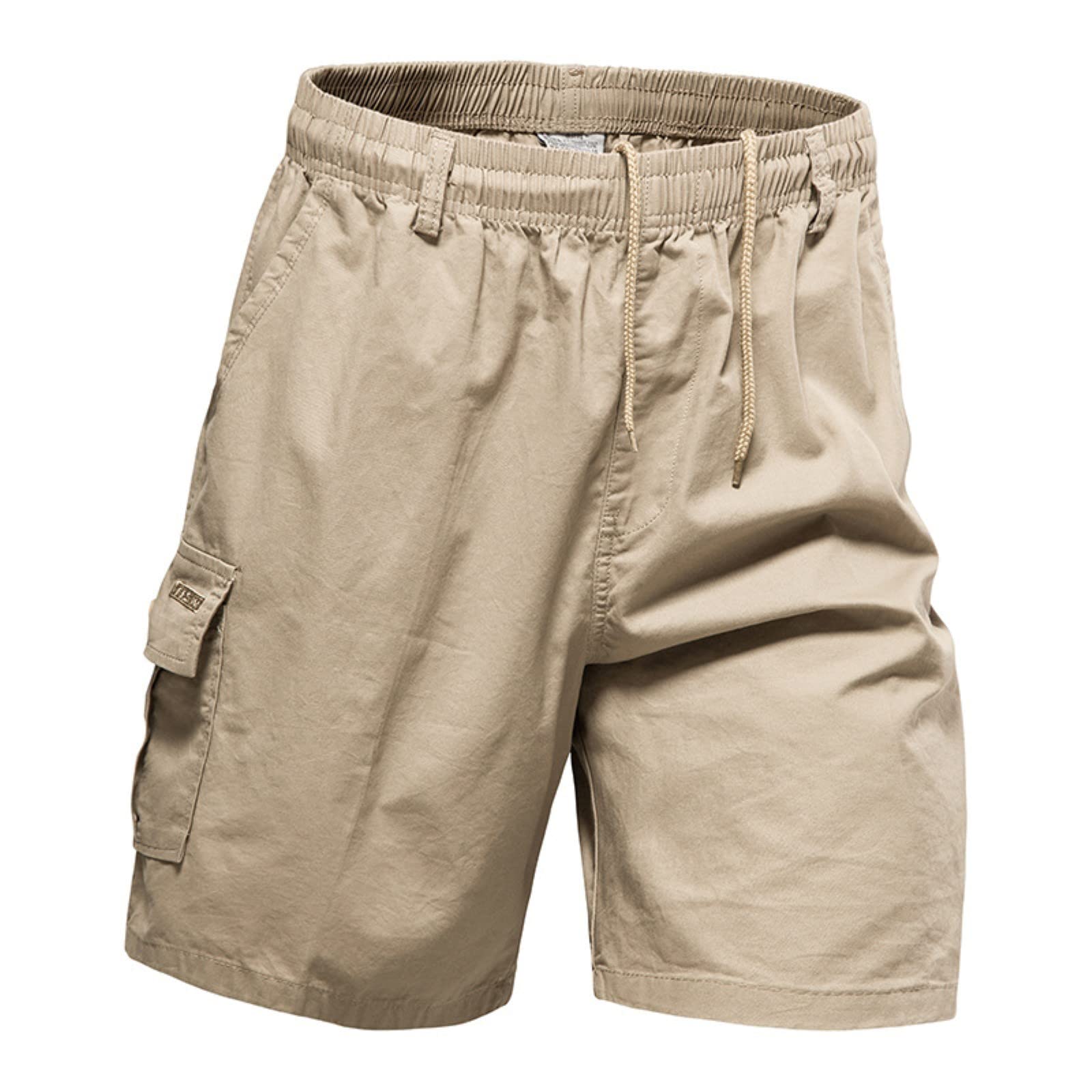 Men's Performance Tech Loose-Fit Athletic Shorts - Comfortable Elastic Waist with Drawstring, UPF 50+ Sun Protection - Perfect for Running, Gym Workouts, Barbecues & Casual Wear