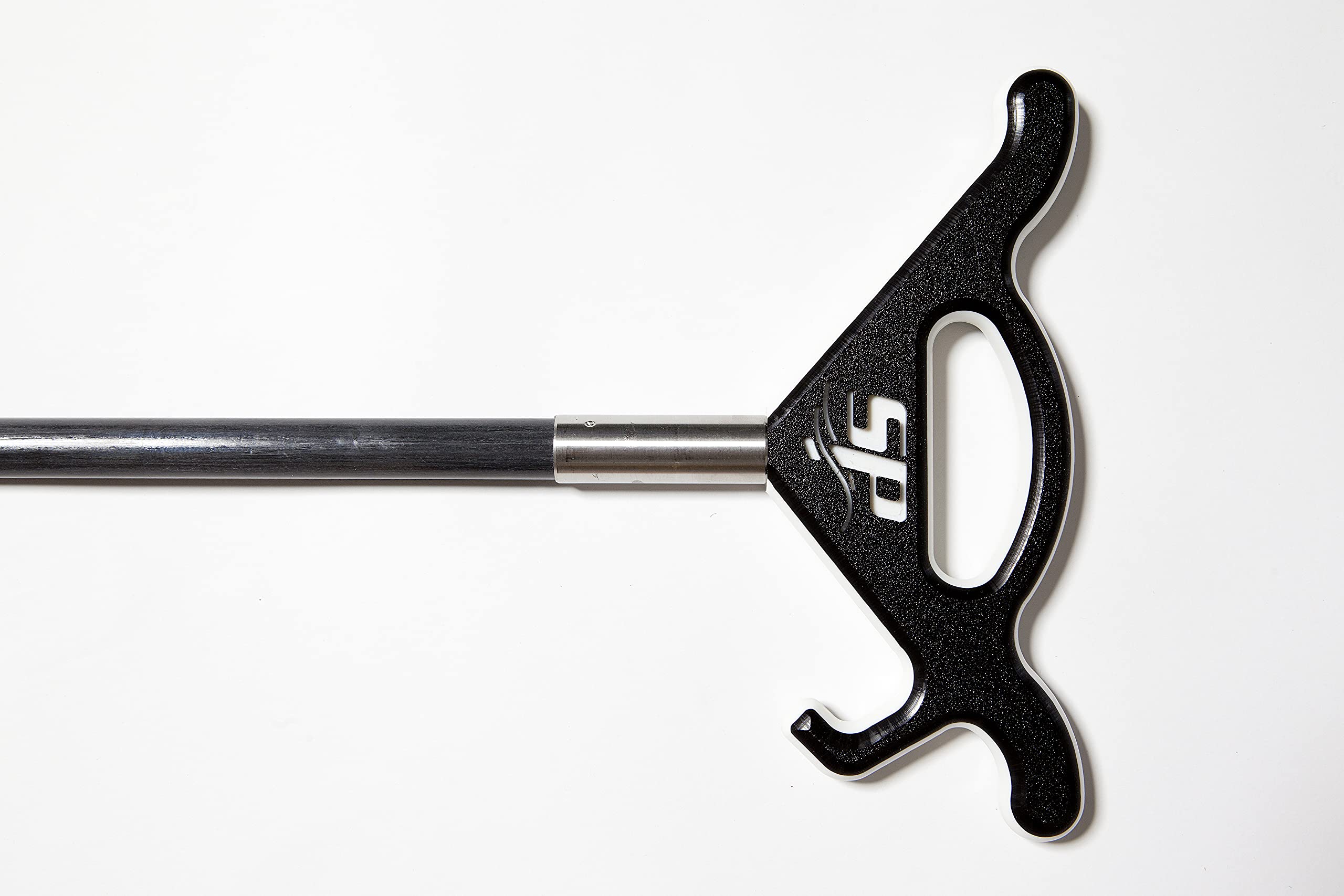 Stayput Anchor Shallow Water Anchor Kit - 10ft or 12ft Pole Spike with Super Grip Handle (White/Black) - Perfect for Kayak, Canoe & Small Boat Fishing in Lakes & Rivers