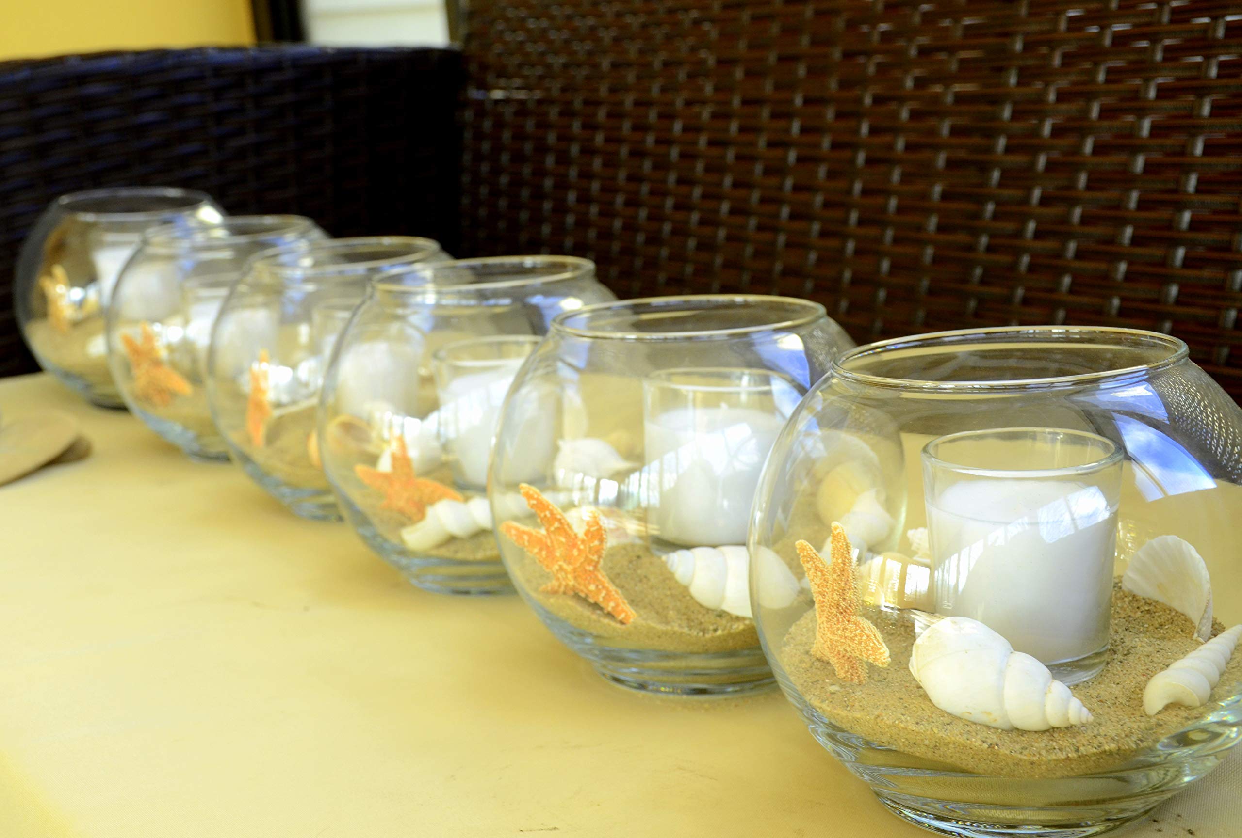 Coastal Beach Wedding Decorations - Nautical Table Centerpieces for Rustic Seaside Ceremonies | Perfect for Wedding Receptions, Bridal Showers & Beach Themed Events